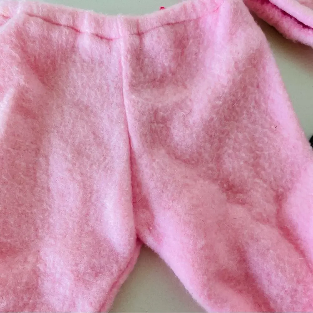 AMERICAN GIRL DOLL Bubblegum Pink Leisure Suit Fleece Lounge Jacket Pants Hanger